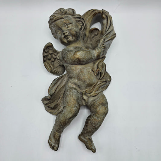 Wall Hanging Resin Neoclassical Cherub / Angel