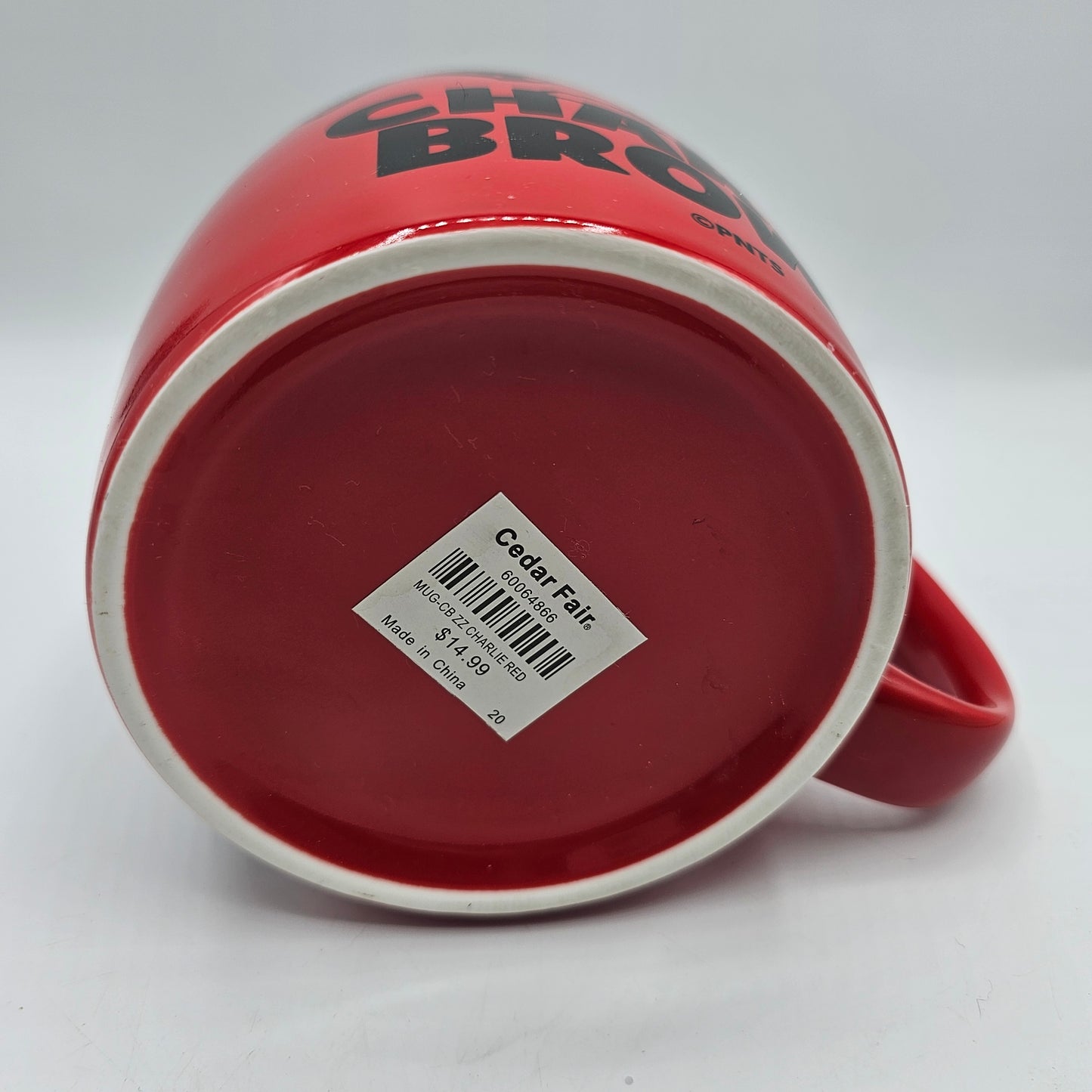 Red Charlie Brown Oversized Mug by Peanuts