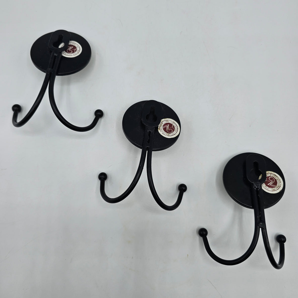 Metal and Button Coat Hooks to Welcome Family and Friends - Set of 3