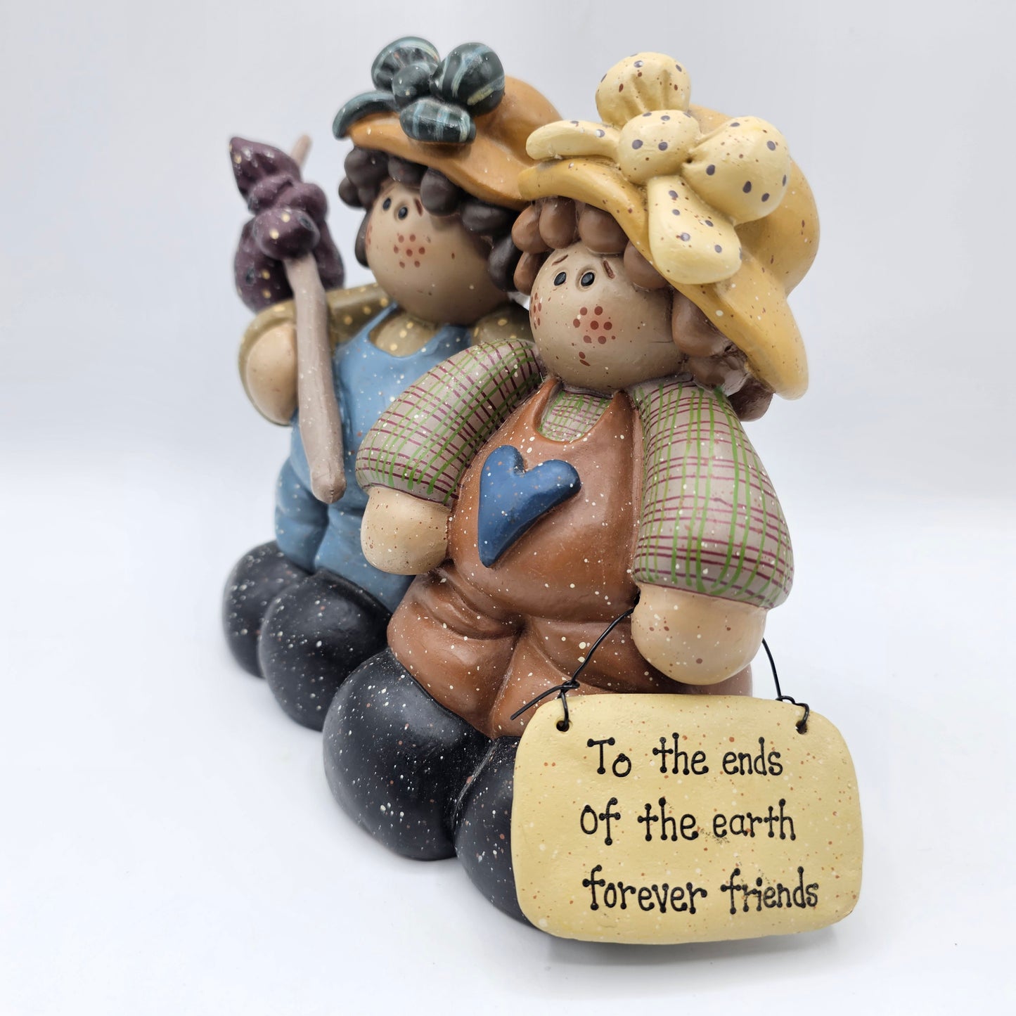 Retired Vintage "To the Ends of the Earth Forever Friends" Figurine by Henton