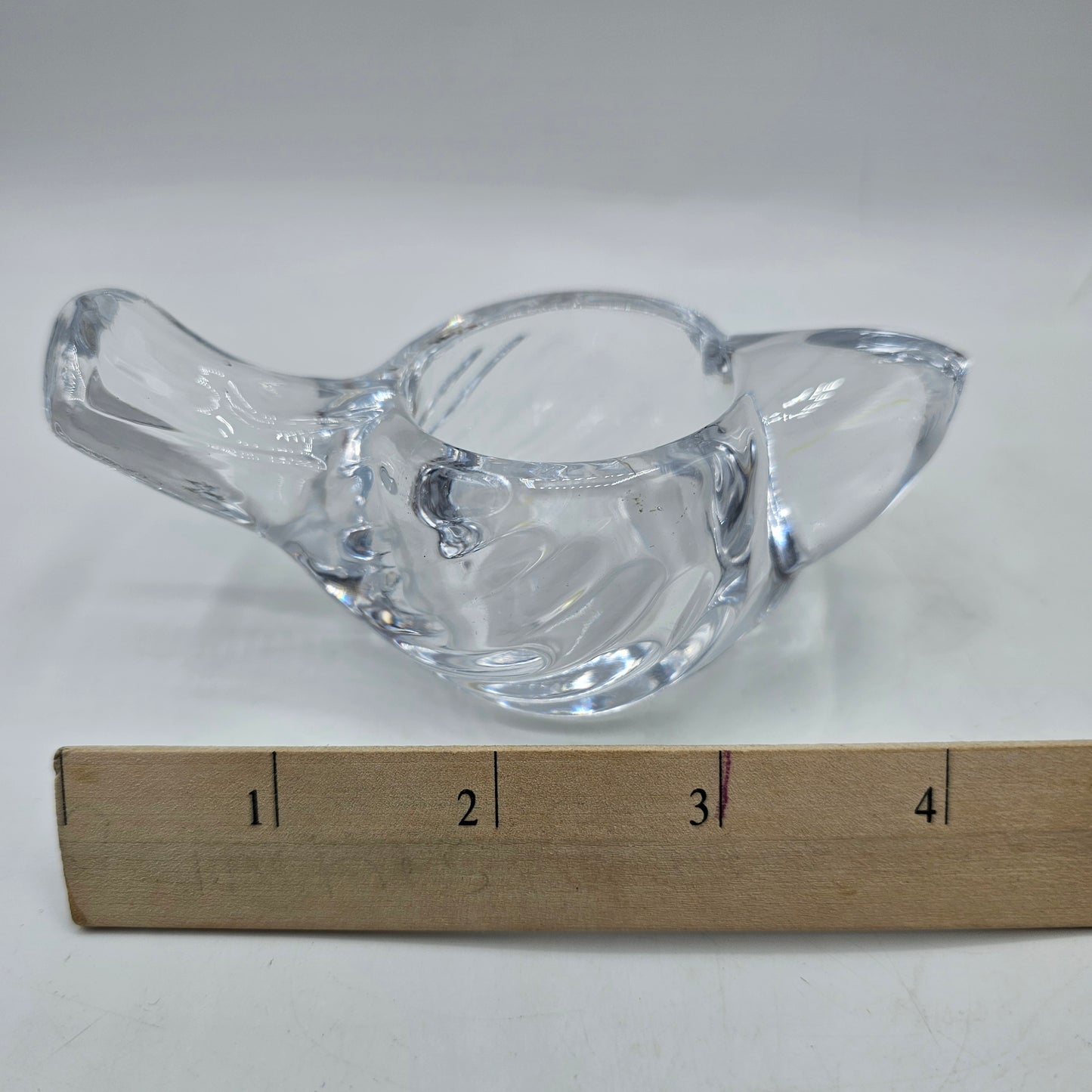 Swedish Glass Bird Votive / Tealight Candle Holder