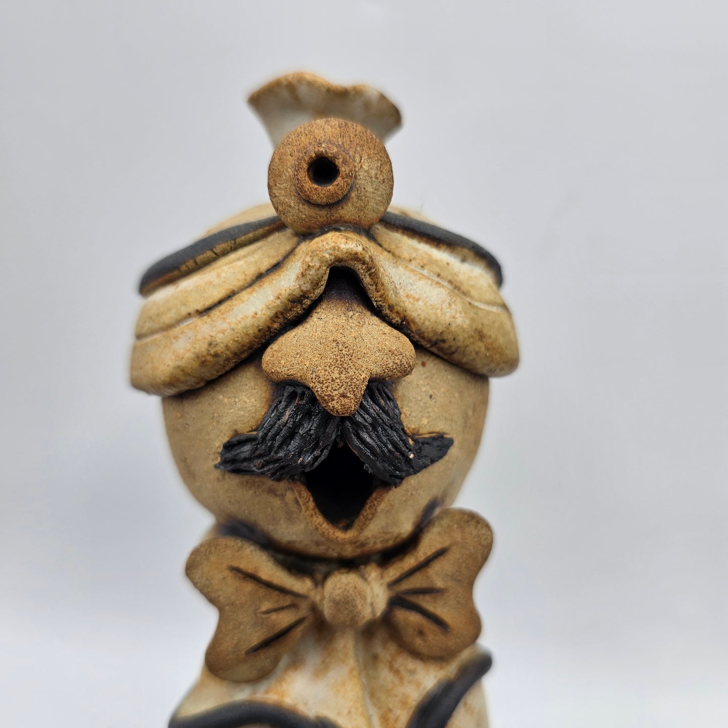 Tami Bier Studio Pottery Doctor Figurine Mid Century Folk Art Style - Artist Signed
