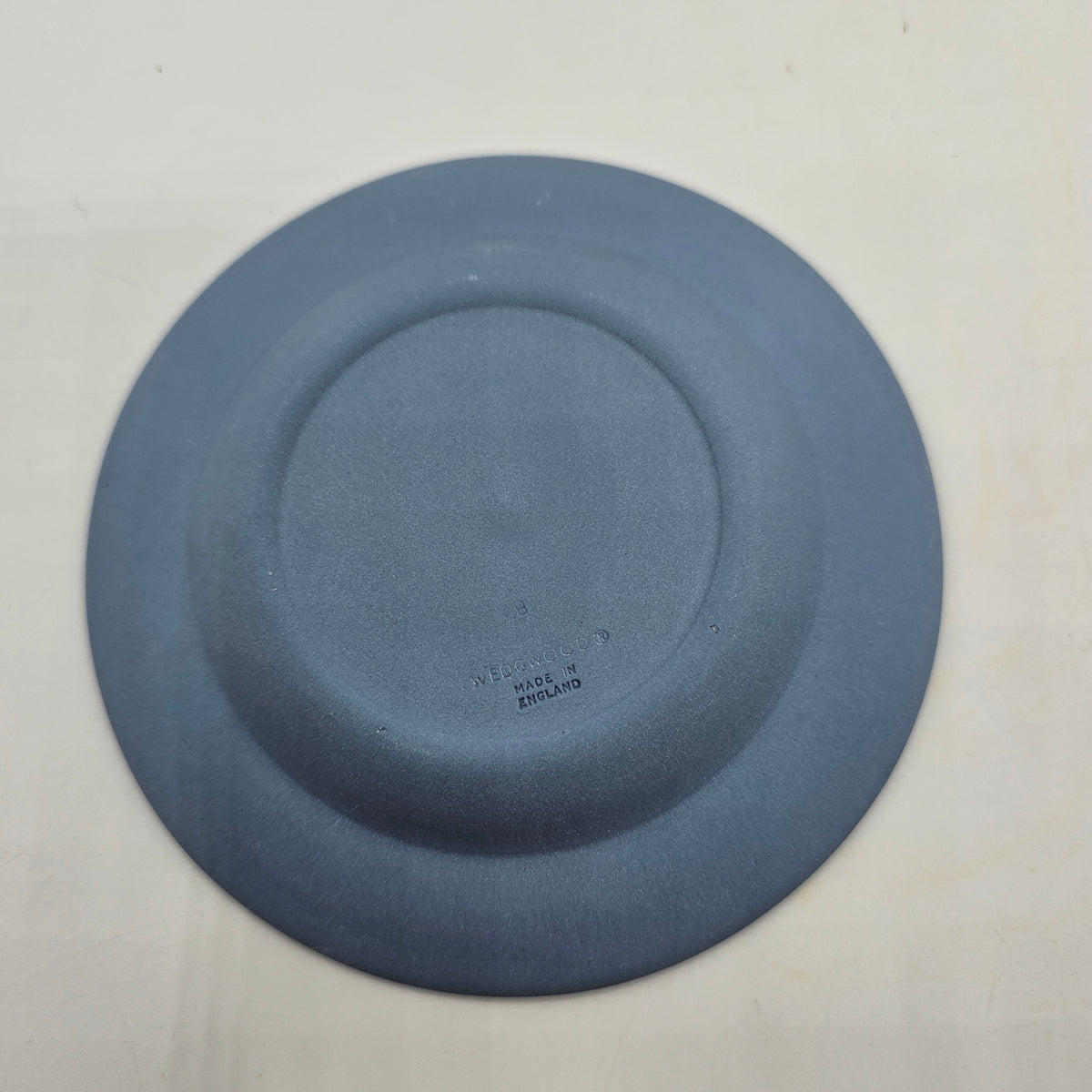 Wedgwood Blue Jasperware Round Trinket or Pin Tray in Original Box - Westminster Abbey