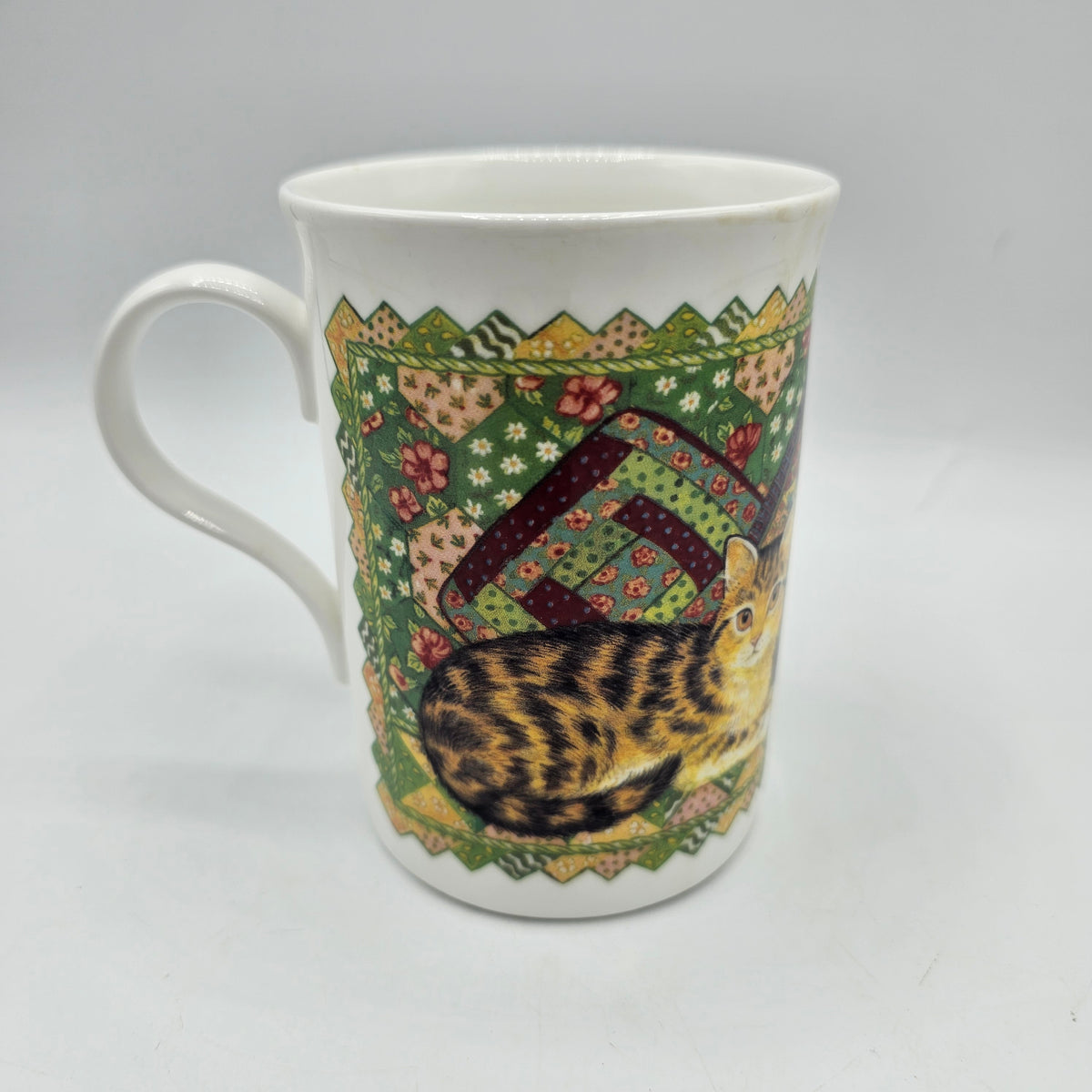 Bone China Cat Coffee or Tea Mug by Crown Trent of England