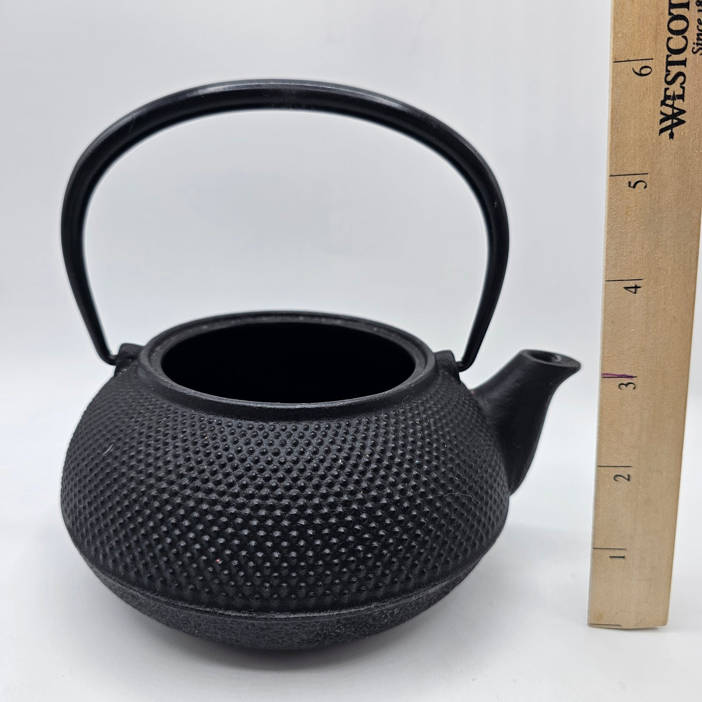 Black Cast Iron Asian Tea Pot Planter (no lid)