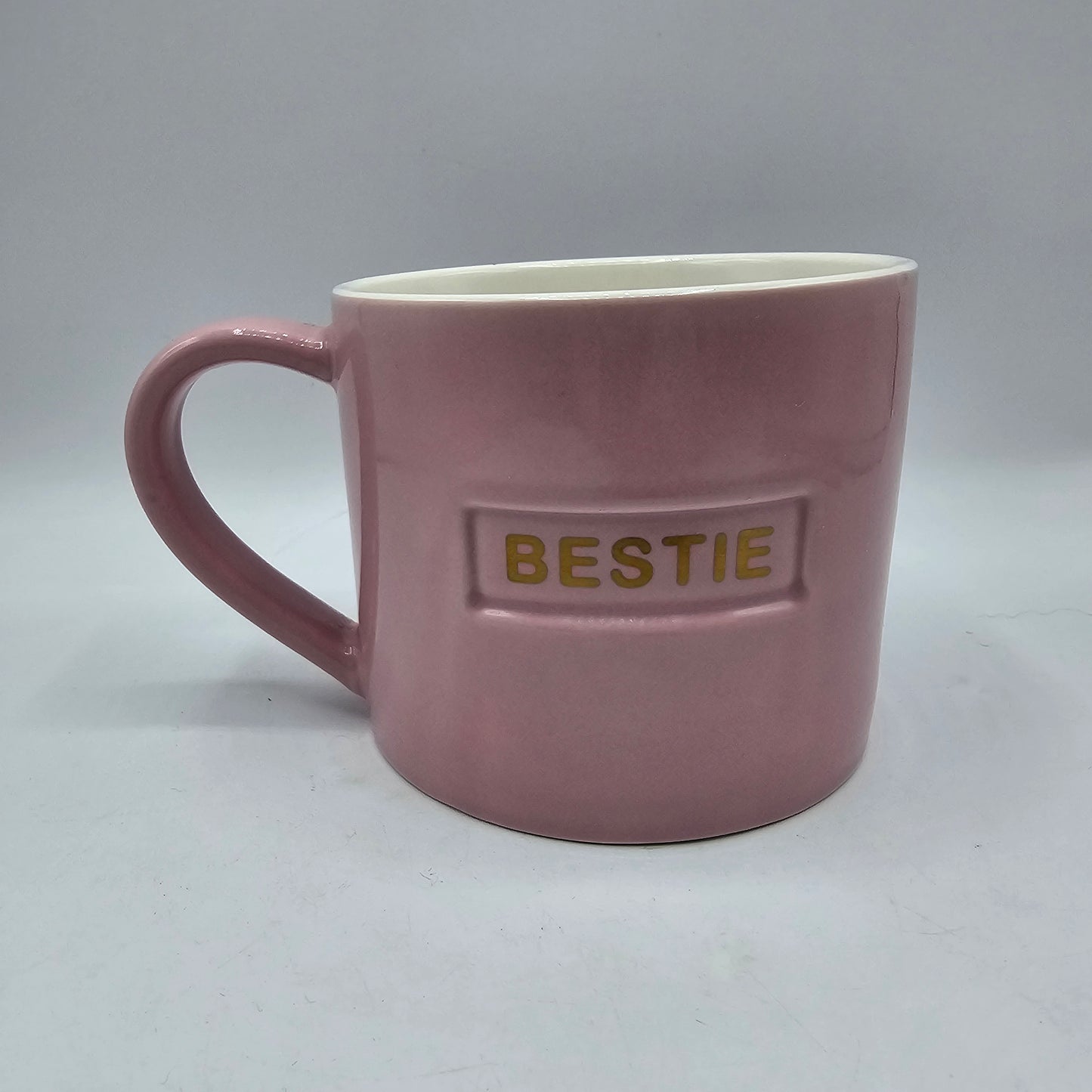 "Bestie" Best Friend Pink Ceramic Coffee Mug