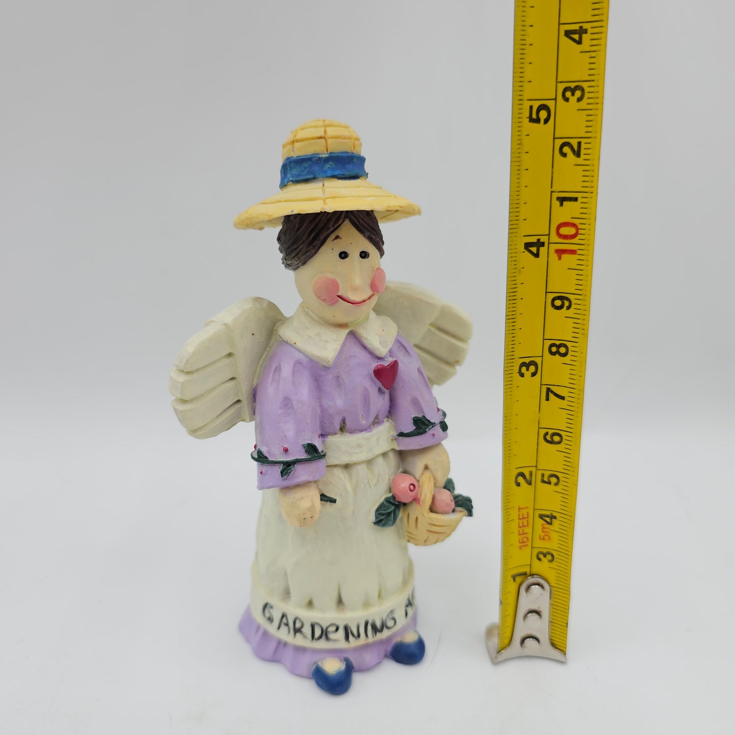 Resin Kitschy "Gardening Angel" Figurine