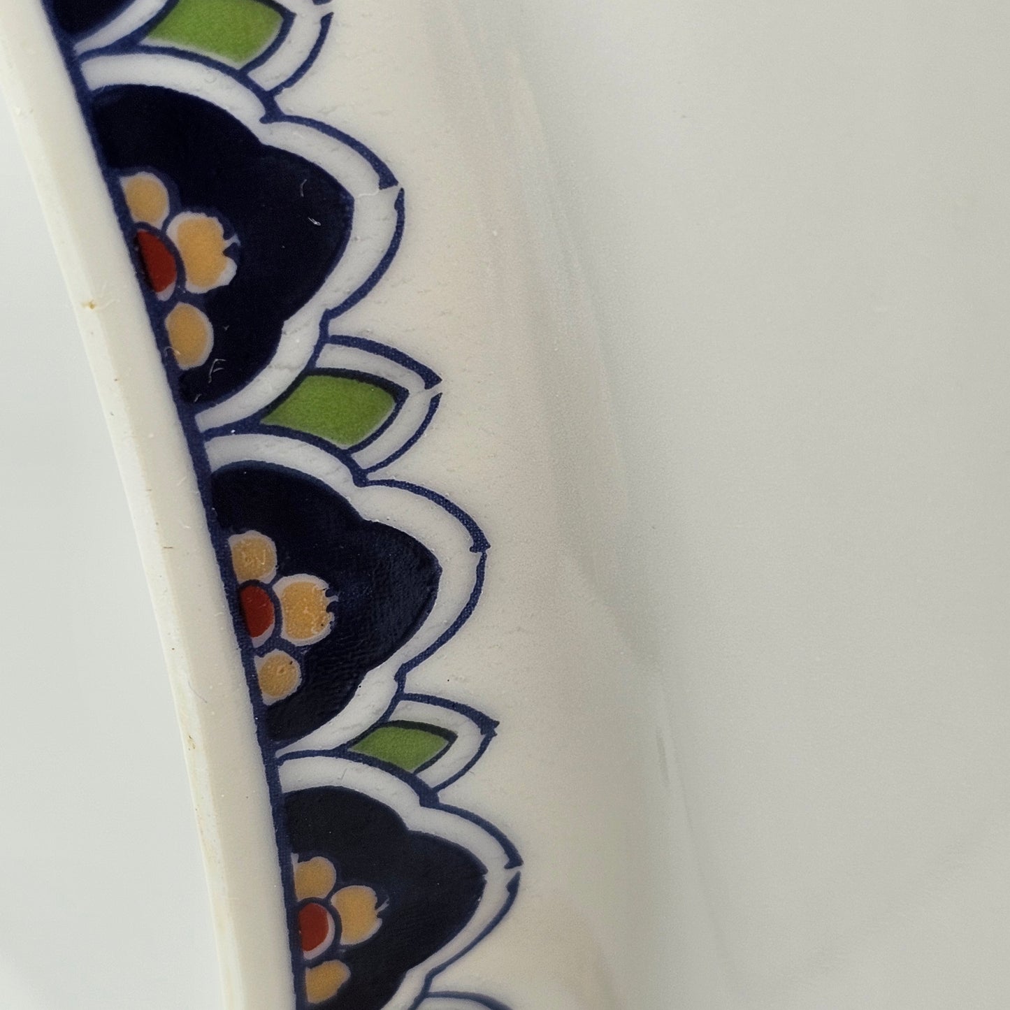 Japanese Imari Arita Floral Porcelain Plate 12”