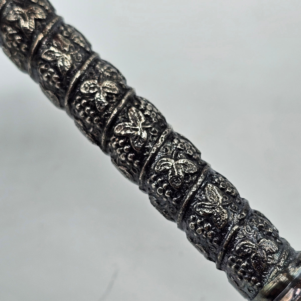 Vintage Silver Plated Champagne Goblets with Detailed Twisted Stem by Alara Sevilla of Madrd, Spain - Dated 1974