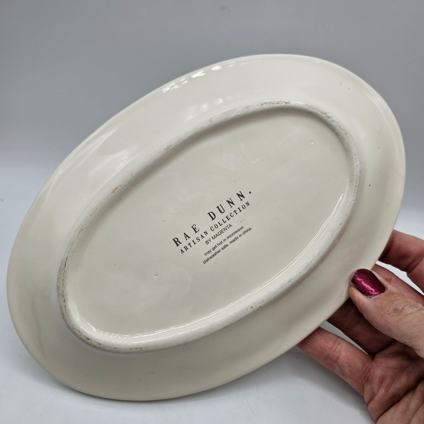 Rae Dunn "Gobble Till You Wobble" Thanksgiving Turkey Trinket Dish