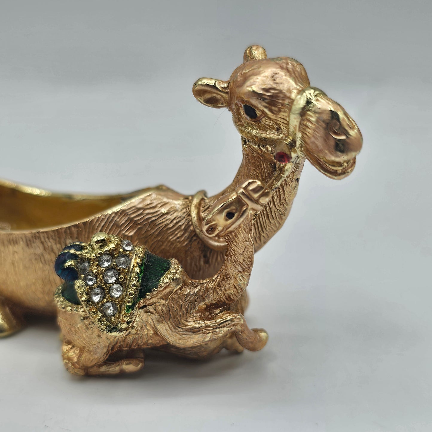 Jeweled Camel Hinged Trinket Box