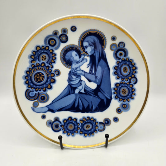 Santa Clara Porcelain Christmas Collector's plate 1976 - Made in Spain