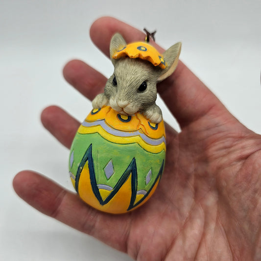 Bunny Easter Egg Ornament by Charming Tails