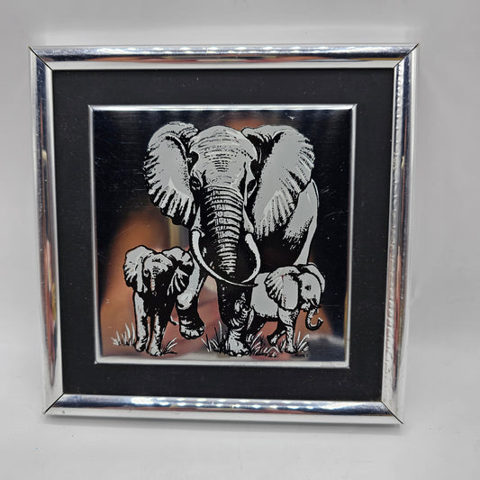 Vintage Elephants On Metal Artwork By Metalco Industries