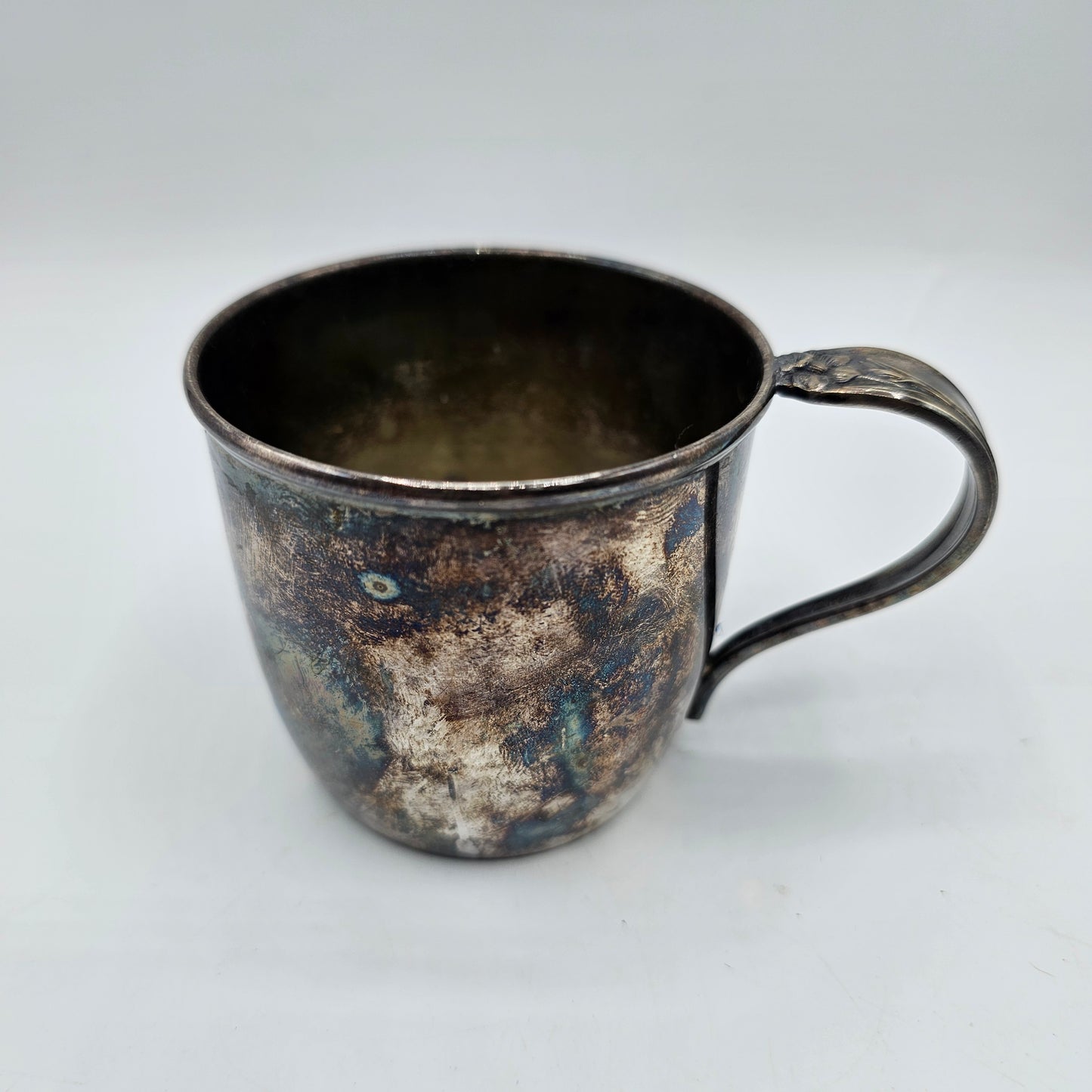 Vintage Silver Plated Childs Mug "Daffodil" by William Rogers Bros