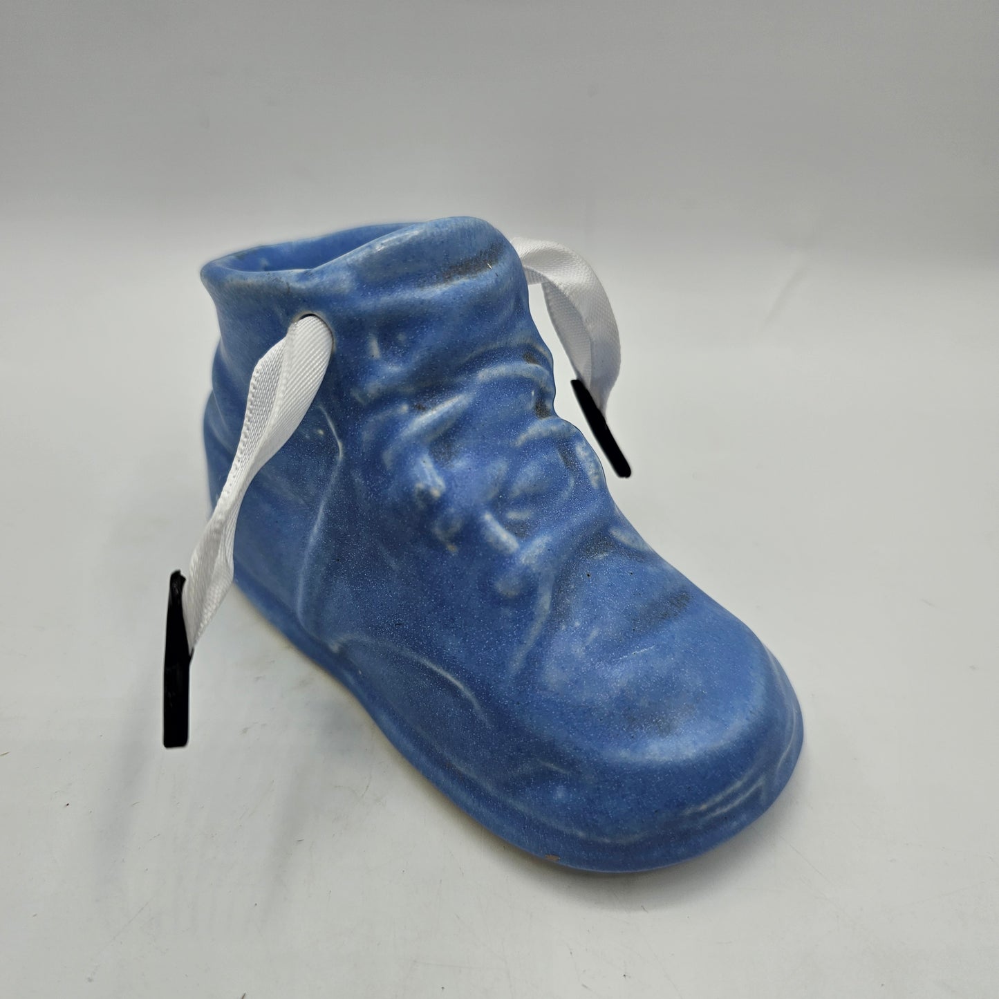 McCoy Pottery Blue Baby Shoe Planter