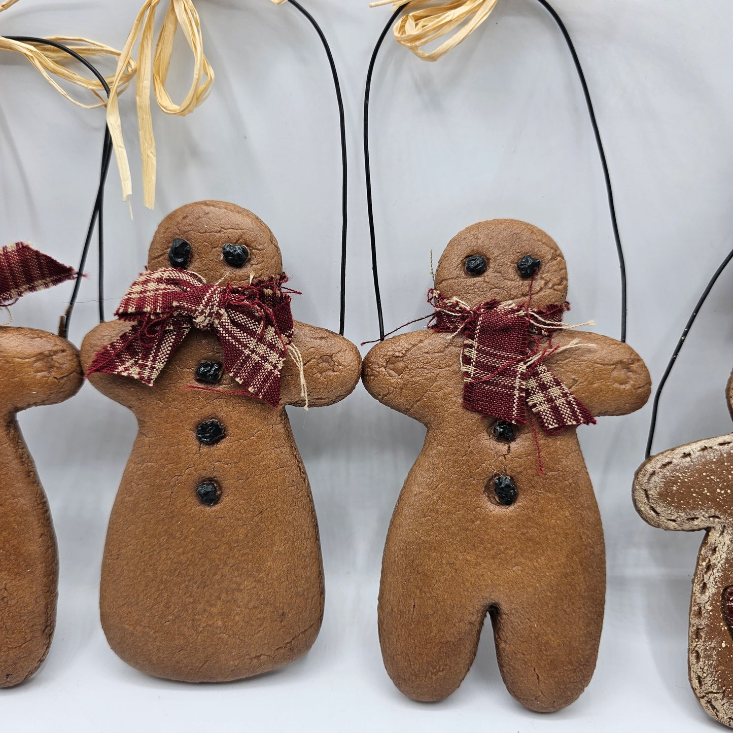 Ginger Bread Man Ornaments Set of 4