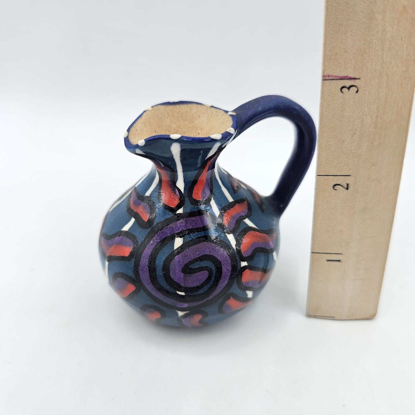 Hand Painted Pitcher Figurine by Wassi Art, Jamaica 1998
