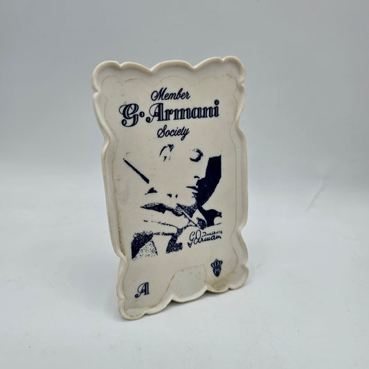 Signed Giuseppe Armani Member Society Porcelain Advertising Display Sign