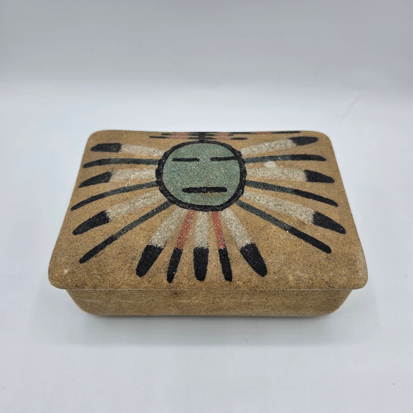 Native American Sand Art Trinket Box