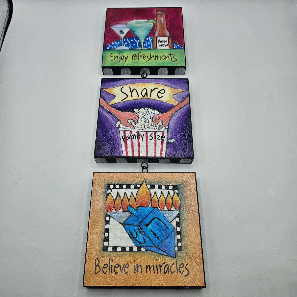 Demdaco Story Squares Hanging Wall Decor - Set of 3