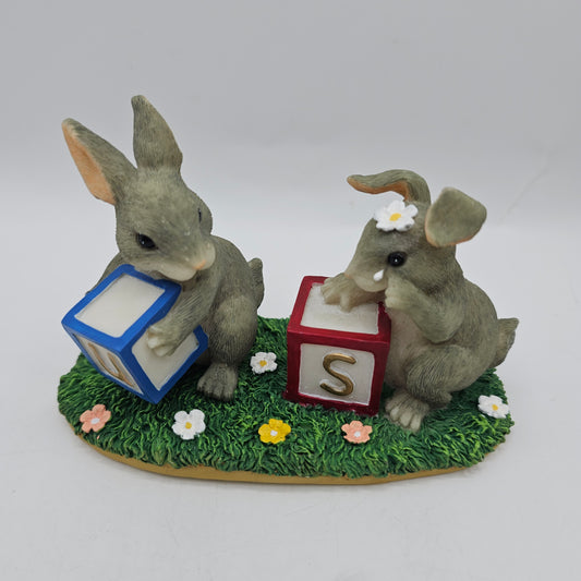 Charming Tails Bunny Figurine by Fitz & Floyd 89/703