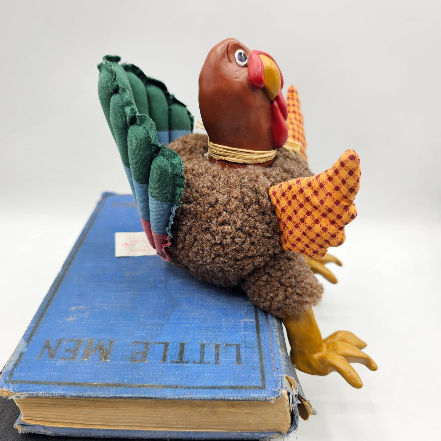 Russ Berrie Thanksgiving Turkey Plush and Resin Shelf Sitter