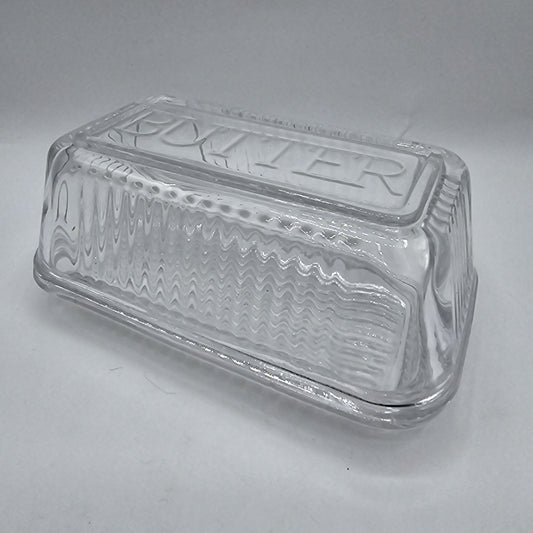 Glass "Butter" Refrigerator Dish