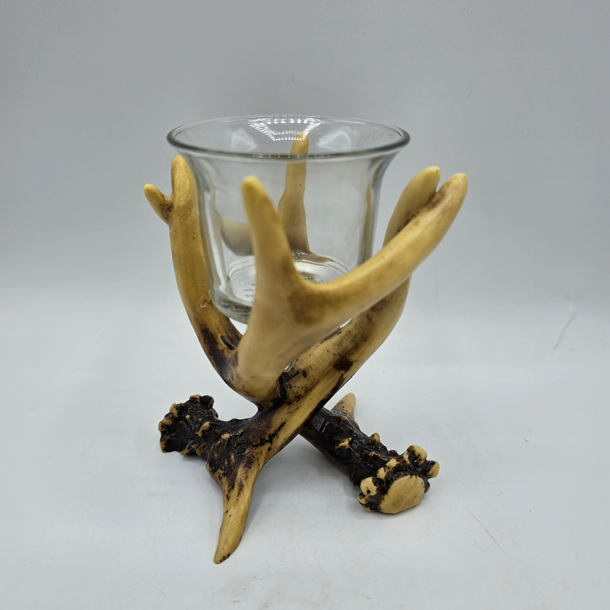 Entwined Antlers Votive Flicker Candle Holders - Set of 3