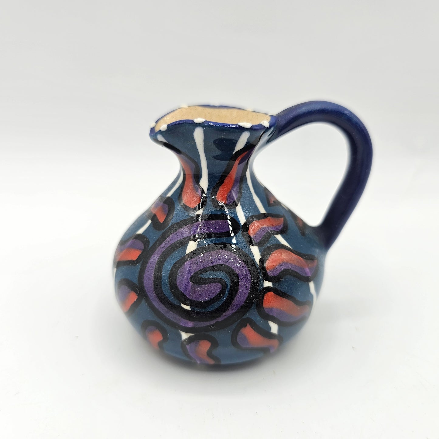 Hand Painted Pitcher Figurine by Wassi Art, Jamaica 1998