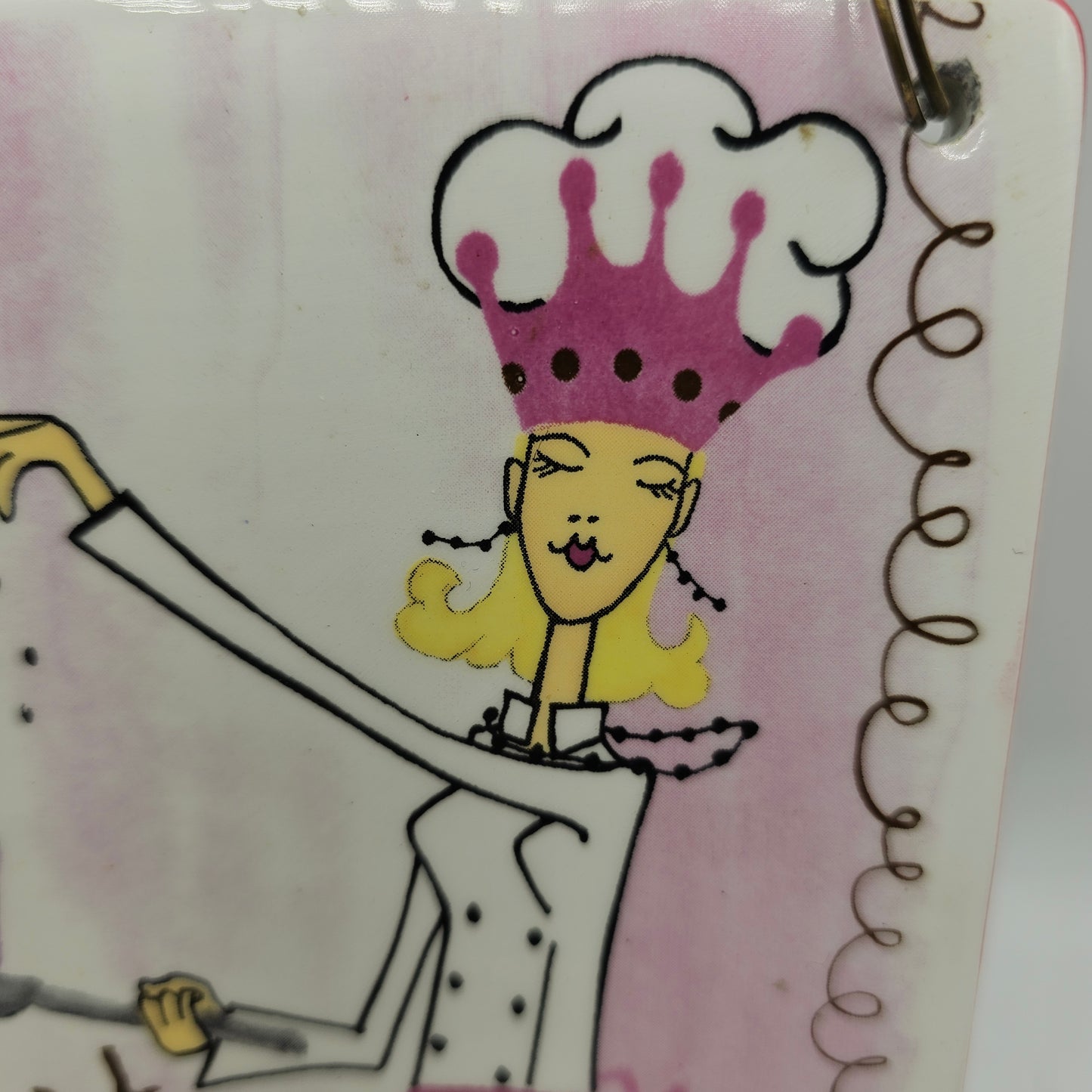 Pretty Baker C'est Bon Cake Wall Hanging Tile with Wire Hanger