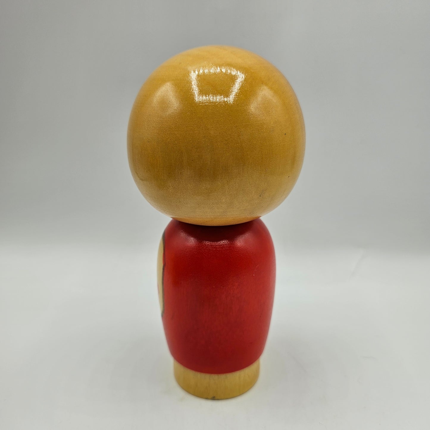 Kokeshi Doll Girl with Cherry Blossoms - Signed, Made in Japan