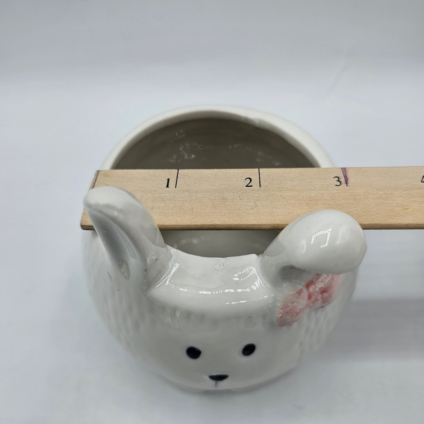 Ceramic Bunny Rabbit Planter or Pencil Pot