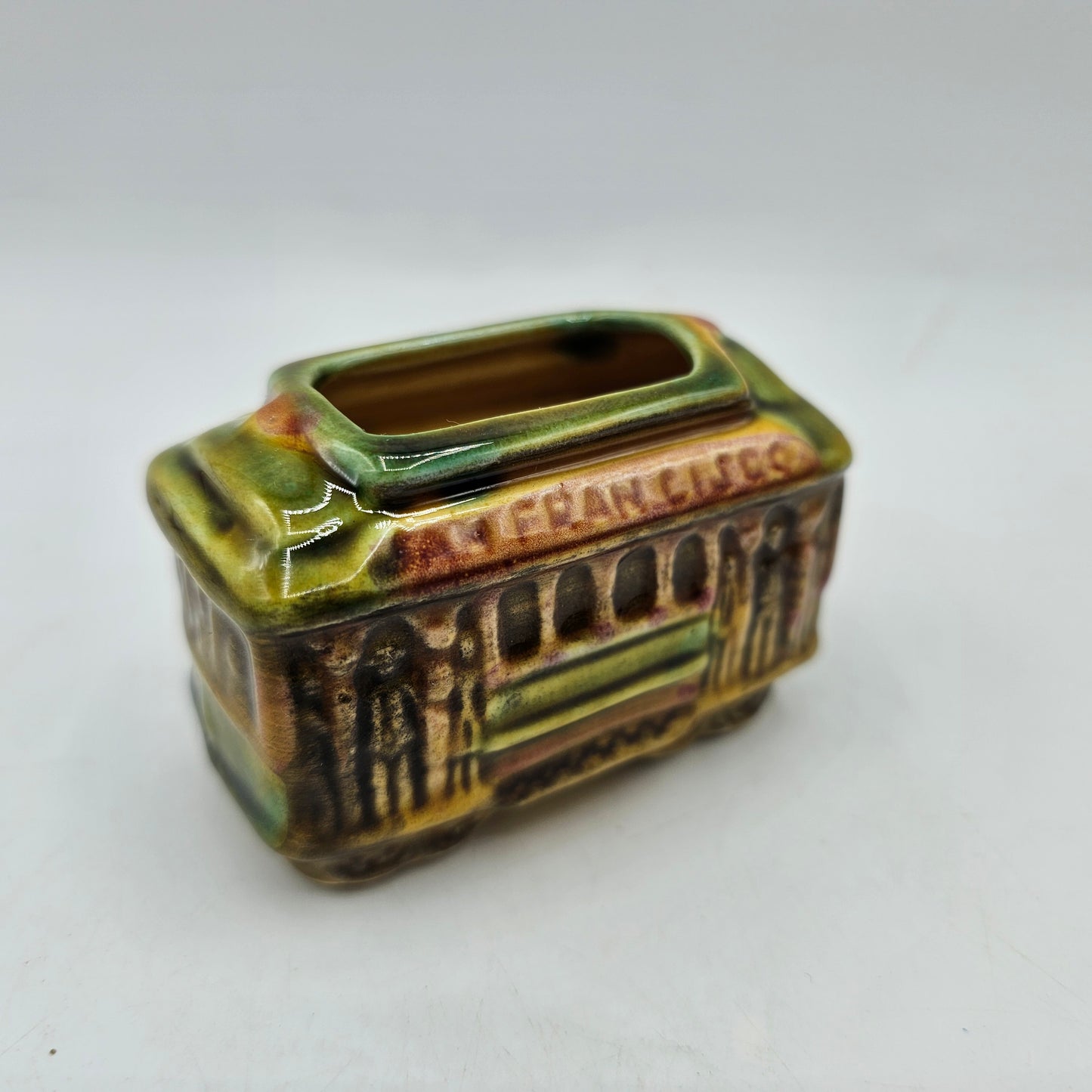 Vintage Powell & Hyde Glazed Porcelain Toothpick Holder