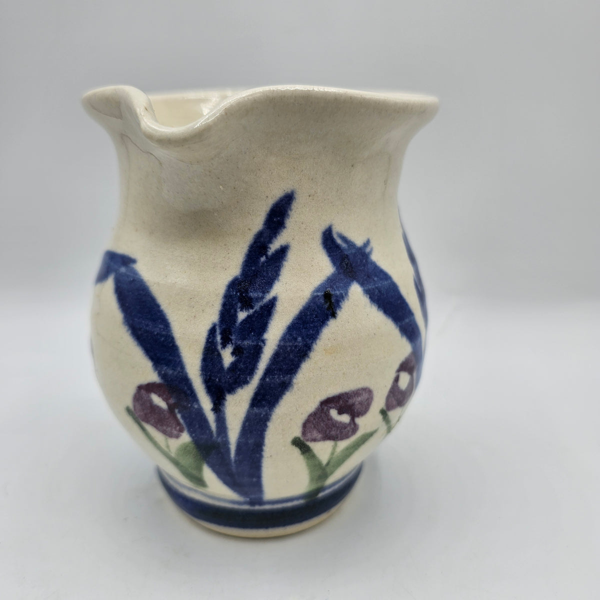 Williamsburg Pottery Creamer with Flowers