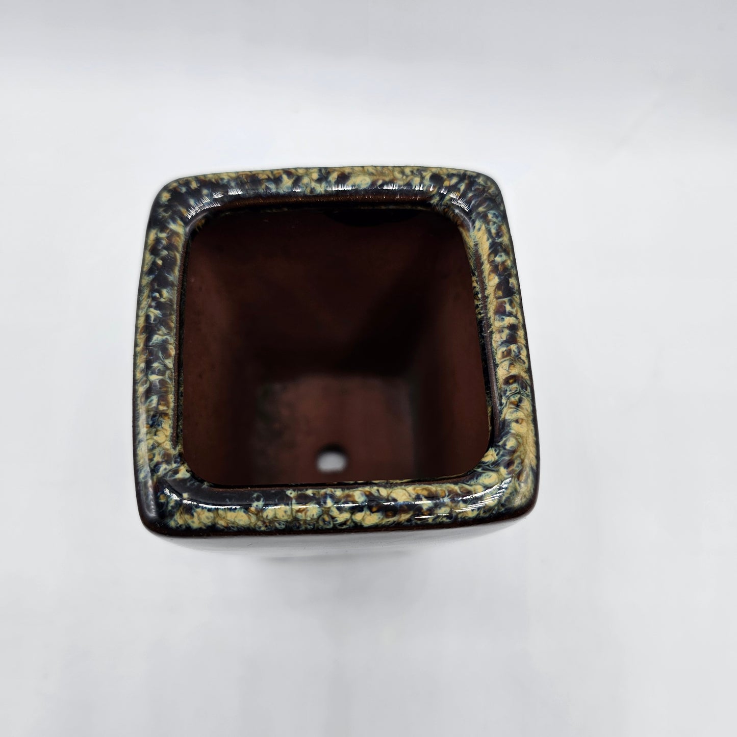 Small Drip Glazed Tetracotta Planter