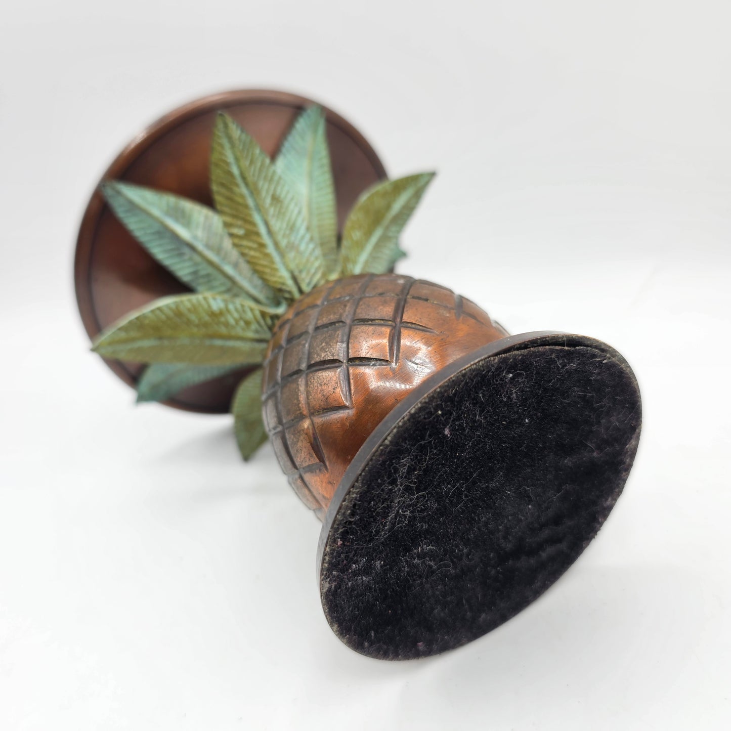 Pineapple Copper and Verdigris Patina Metal Candlestick and Candle Holder by Tommy Bahama