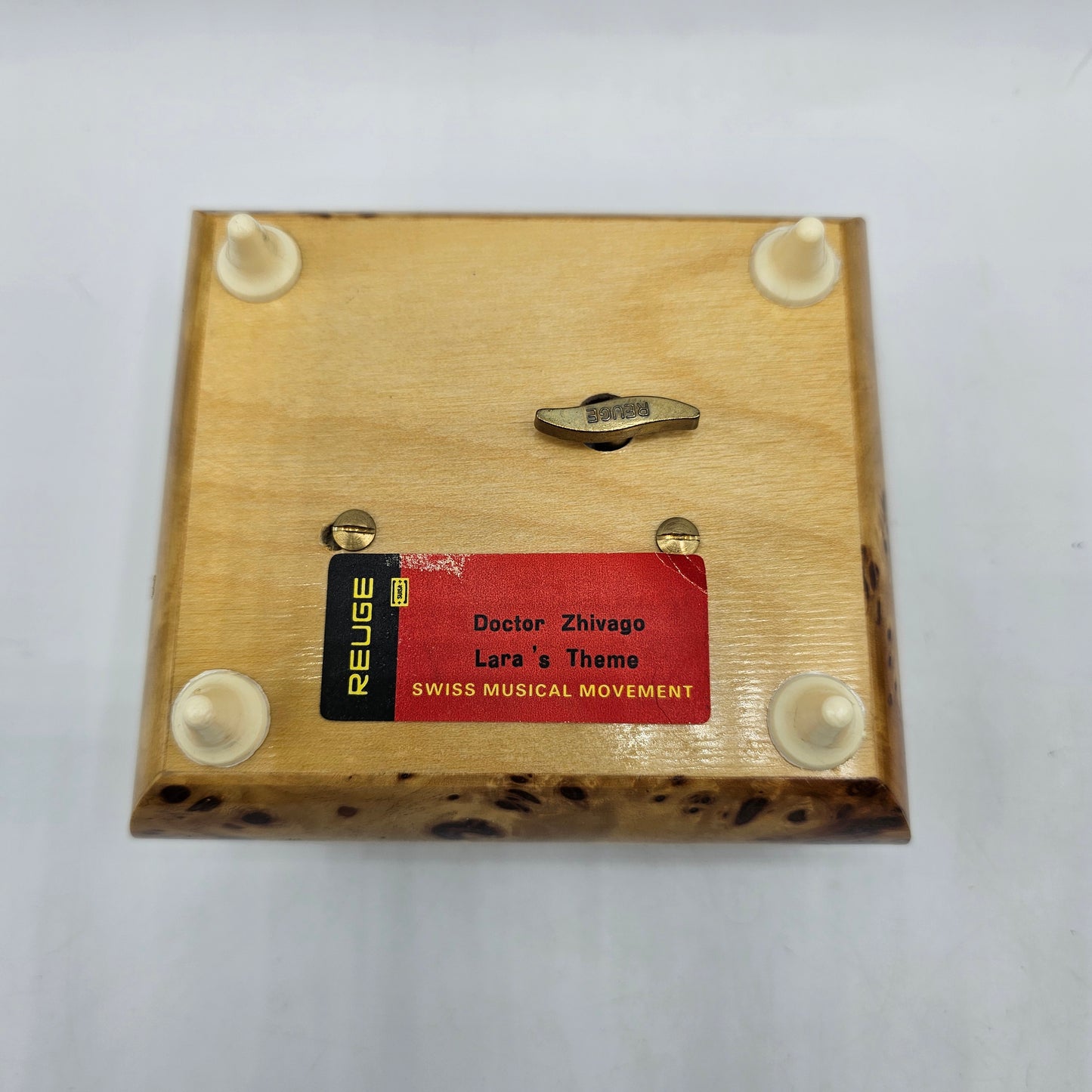 Wooden Music Box Plays Laras Theme from Dr Zhivago by Reuge