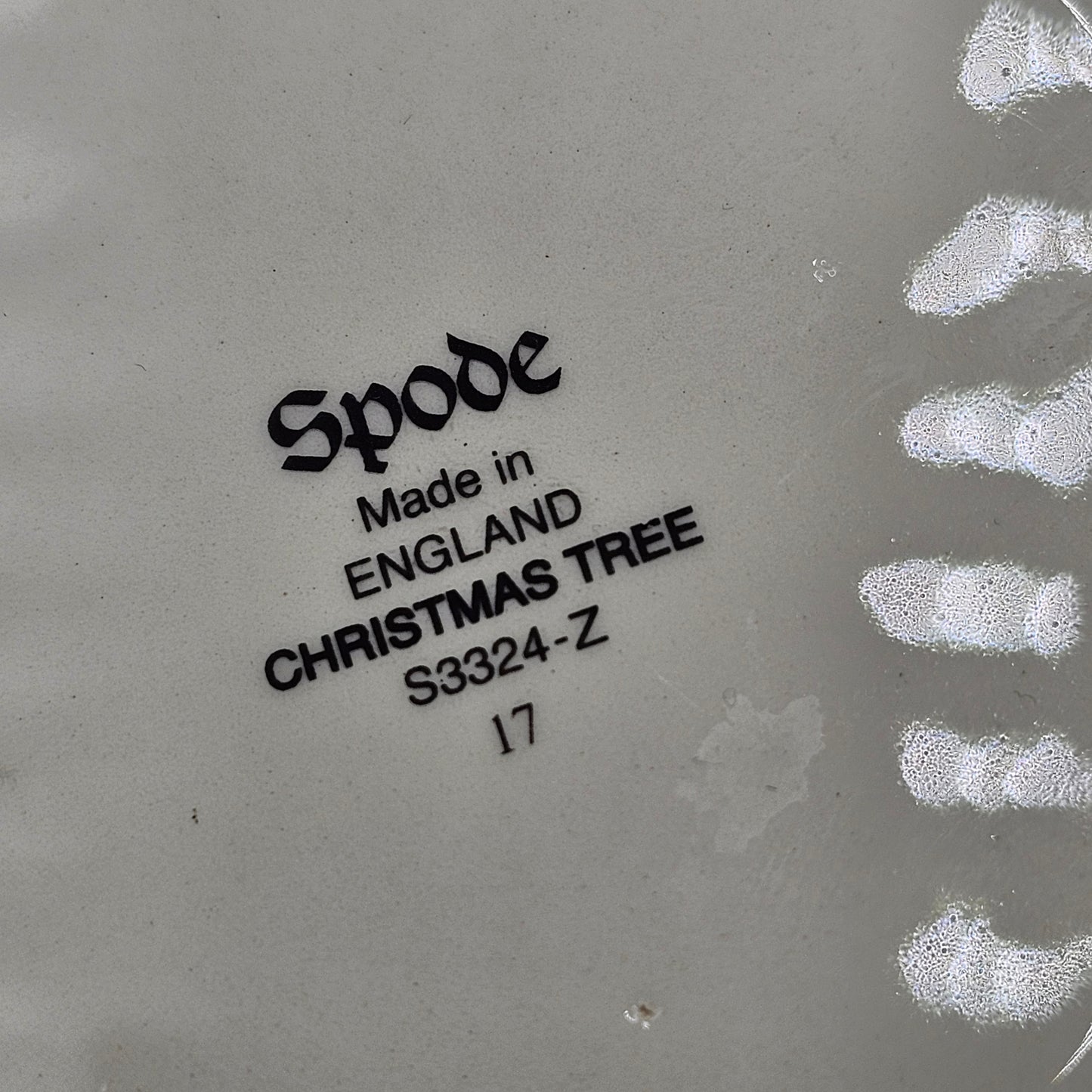 Vintage Spode Christmas Tree Cereal Bowl - Made in England