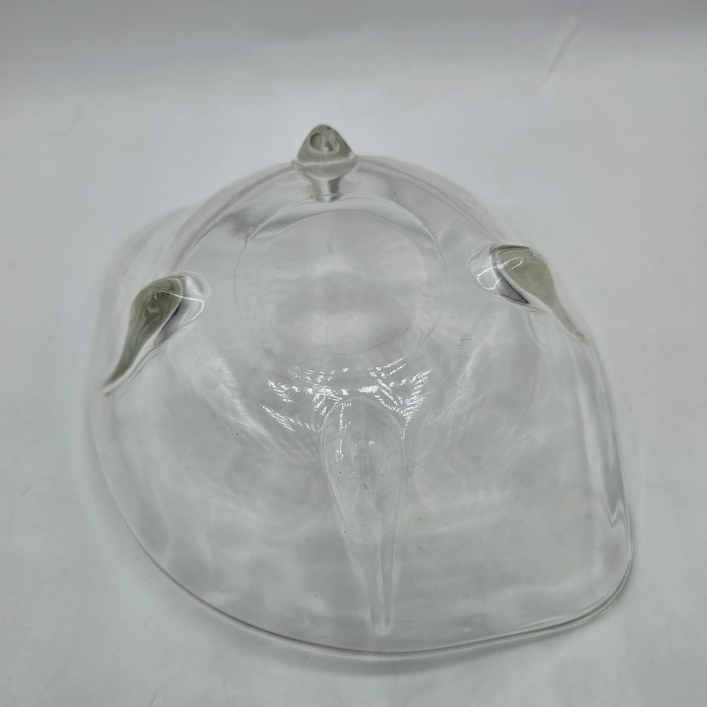 Swedish Modern by Anchor Hocking Clear Glass Bowl with Teardrop Pedestal Feet - Set of 4