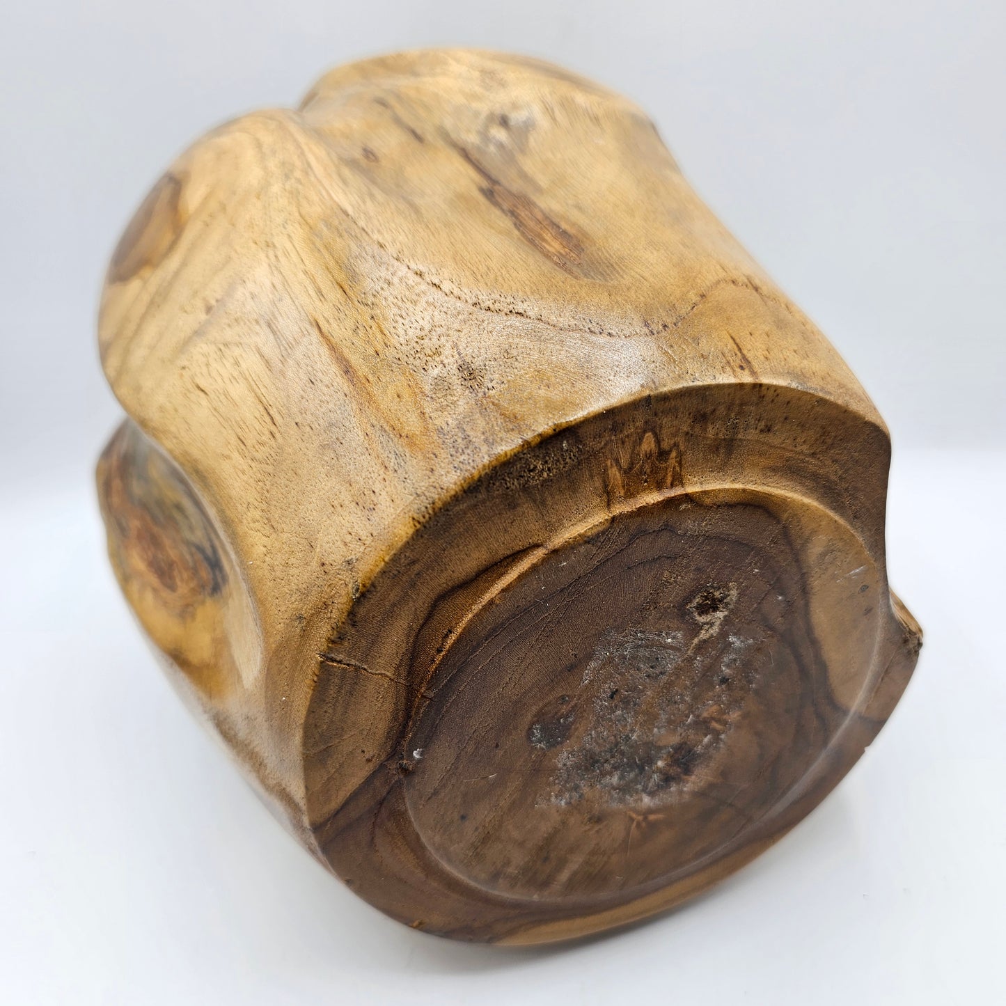 Vintage Turned Wood Vase
