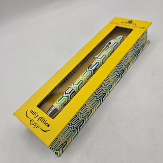 Jonathan Adler Nifty Gifties Ball Point Pen in Box ( black ink - takes standard refills)