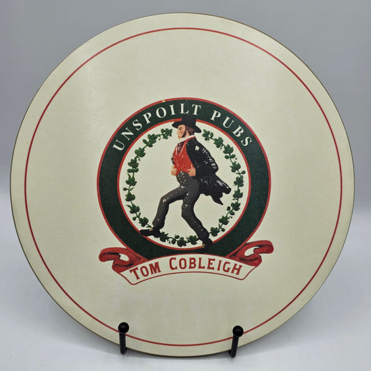 Tom Cobleigh "Unspoilt Pubs" Round Cork Backed Bar Mat / Place Mat 9"