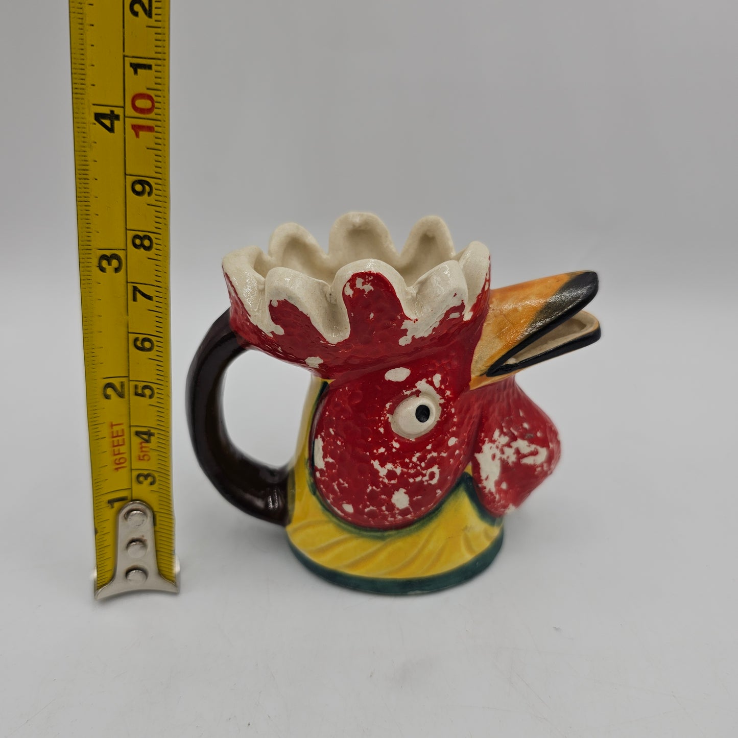Mini Rooster Creamer Cold Painted-Made In Japan