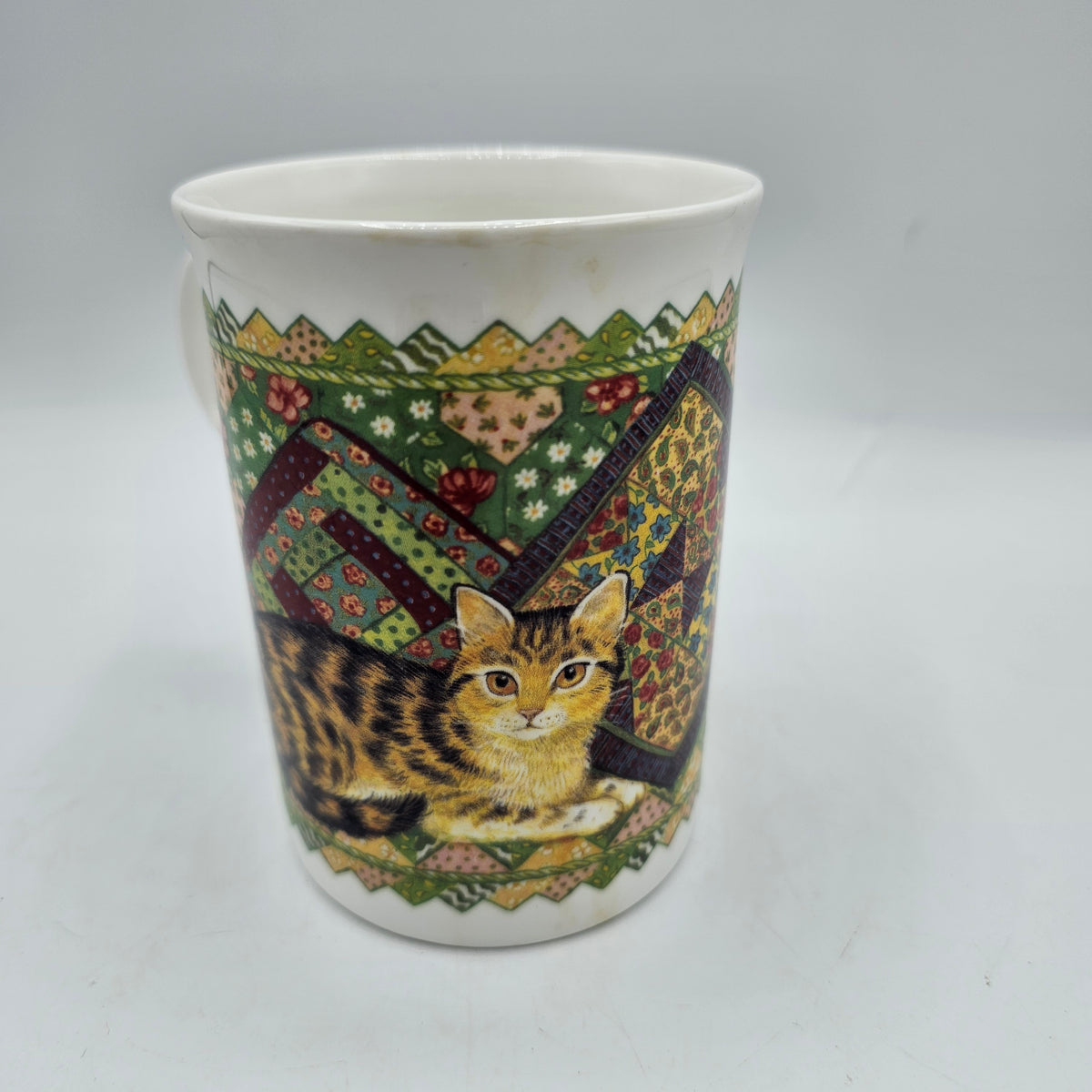 Bone China Cat Coffee or Tea Mug by Crown Trent of England