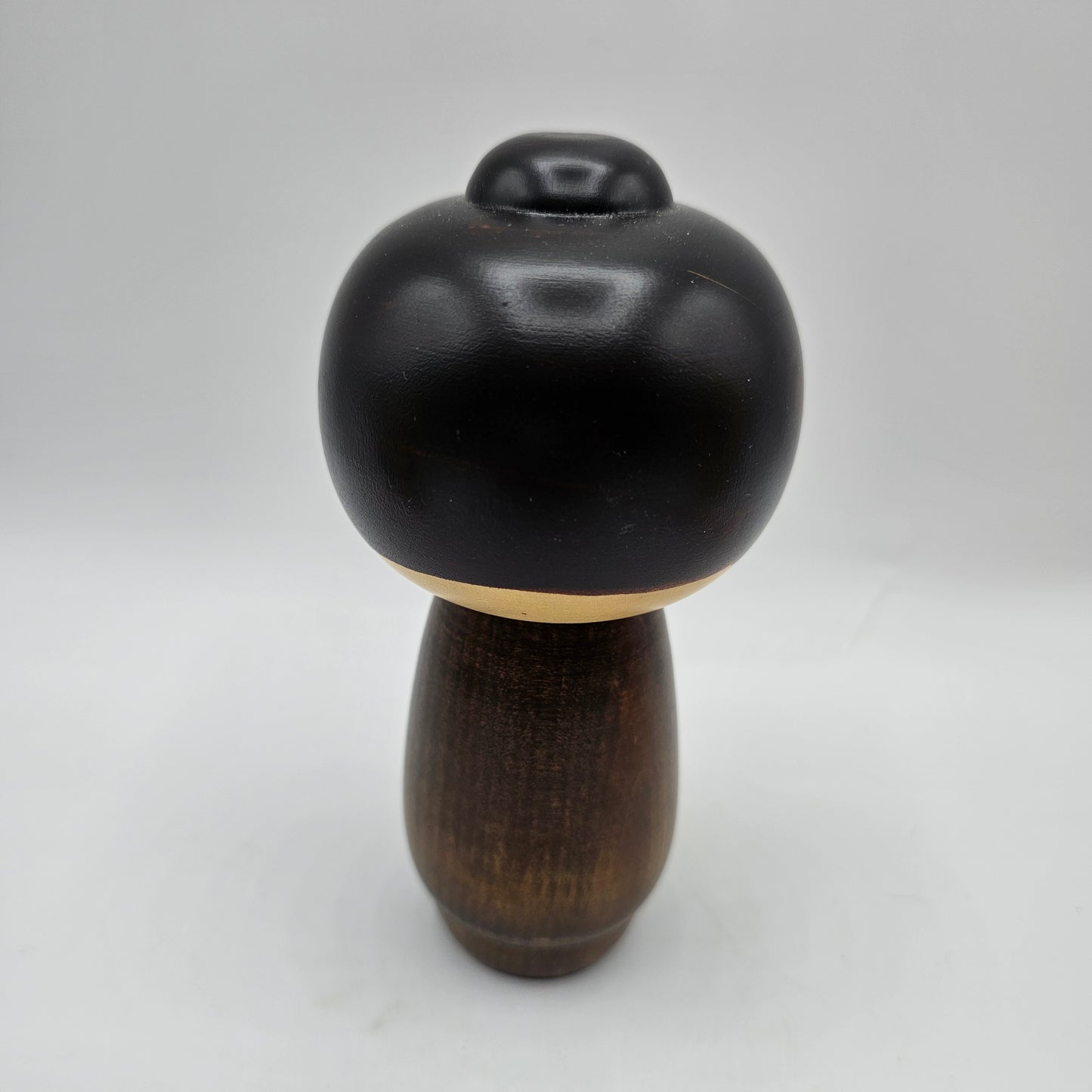 Kokeshi Doll Girl with Black - Signed, Made in Japan