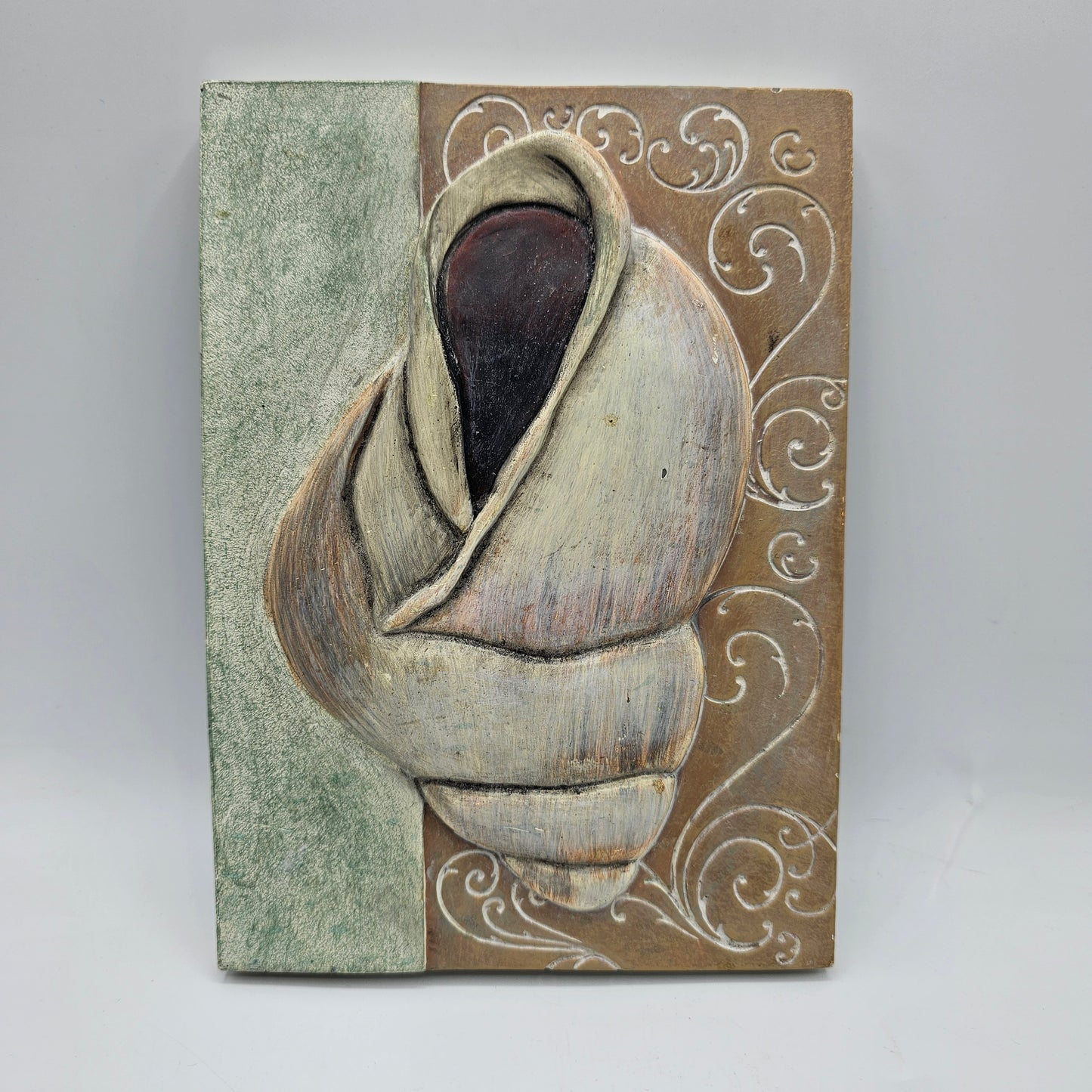 Shell in Relief Wall Art by Front Street with Key Hole Hanger