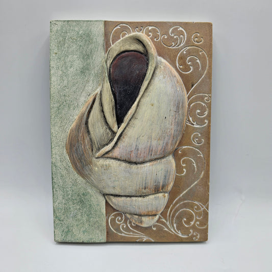Shell in Relief Wall Art by Front Street with Key Hole Hanger