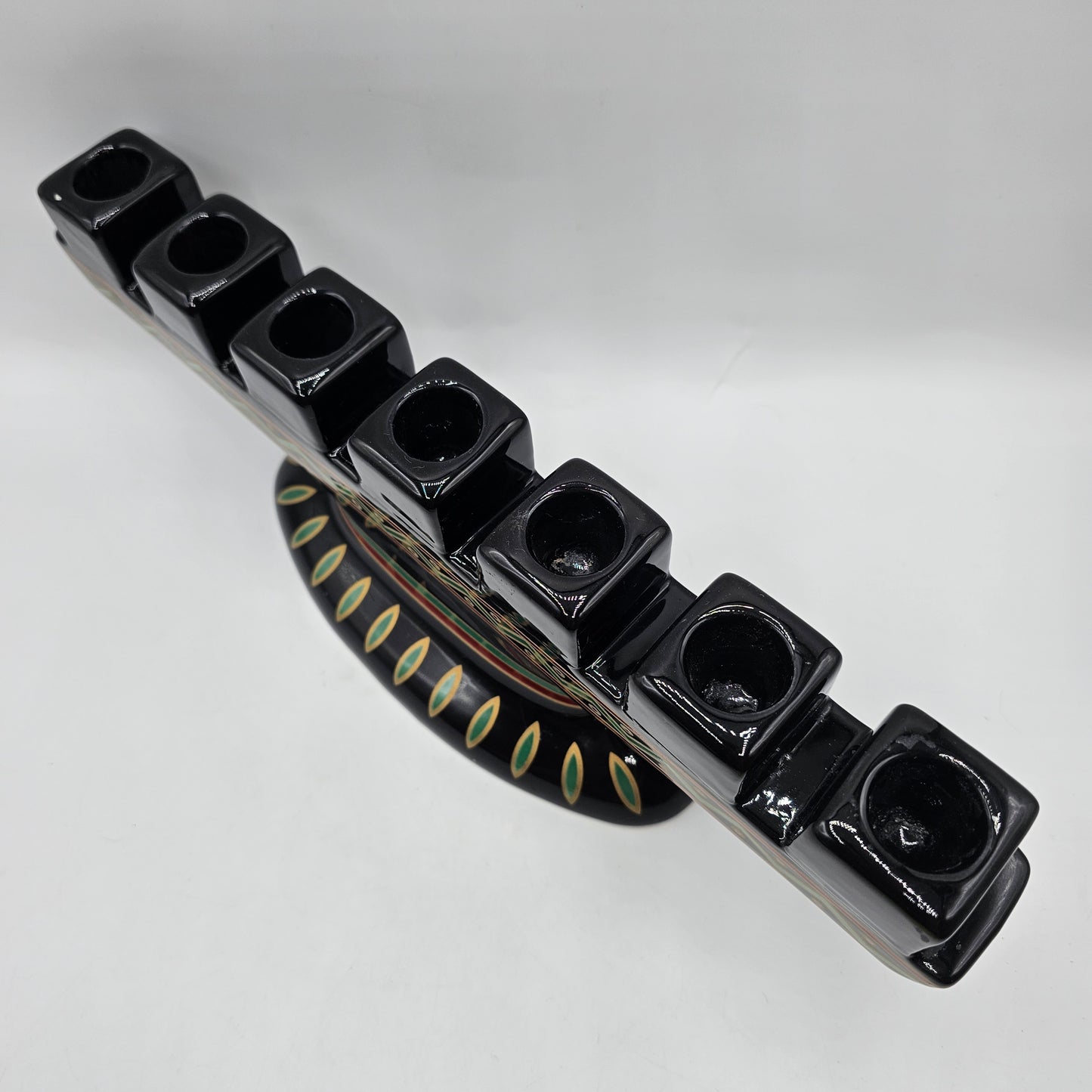 Ceramic Kwanzaa Kinara Candle Holder