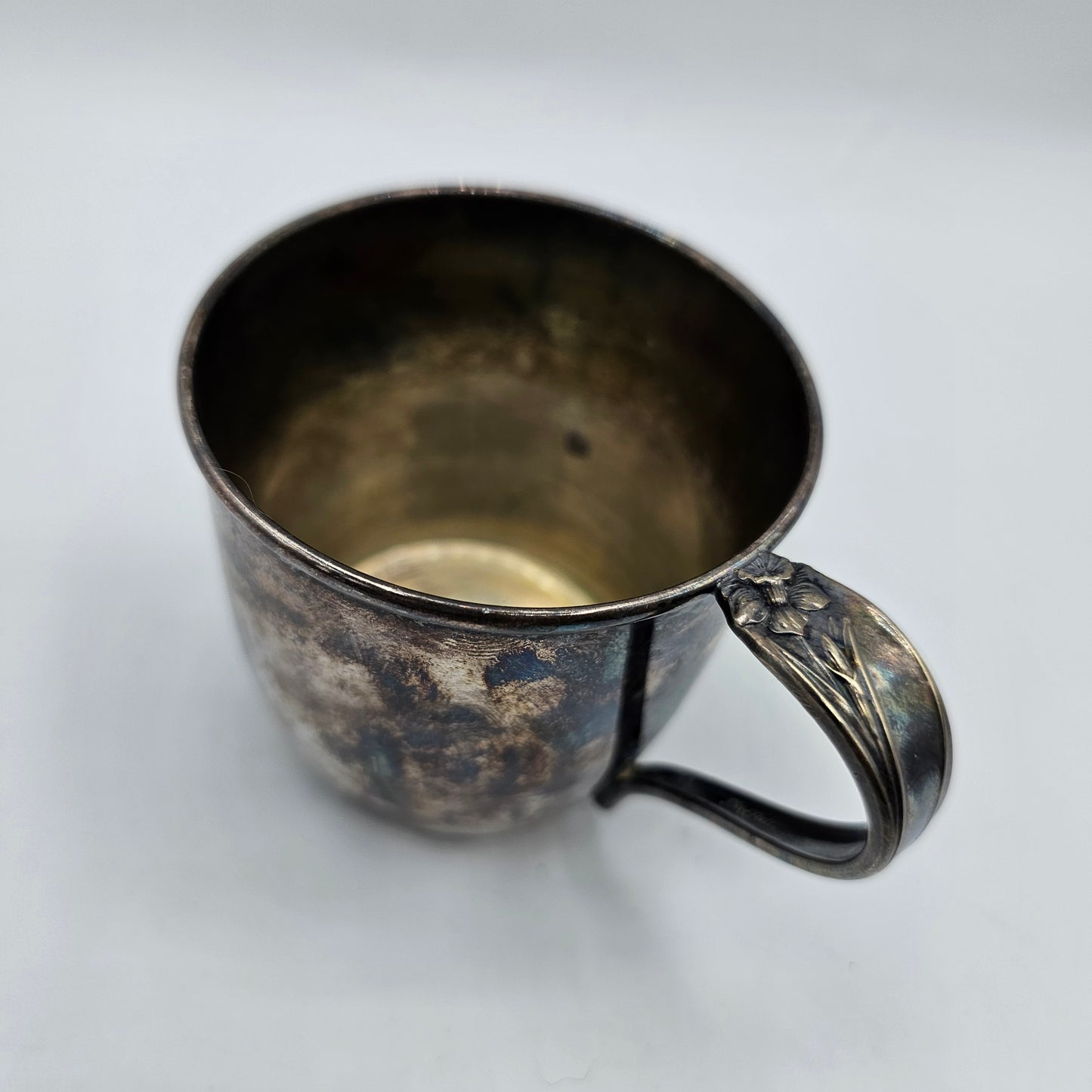 Vintage Silver Plated Childs Mug "Daffodil" by William Rogers Bros